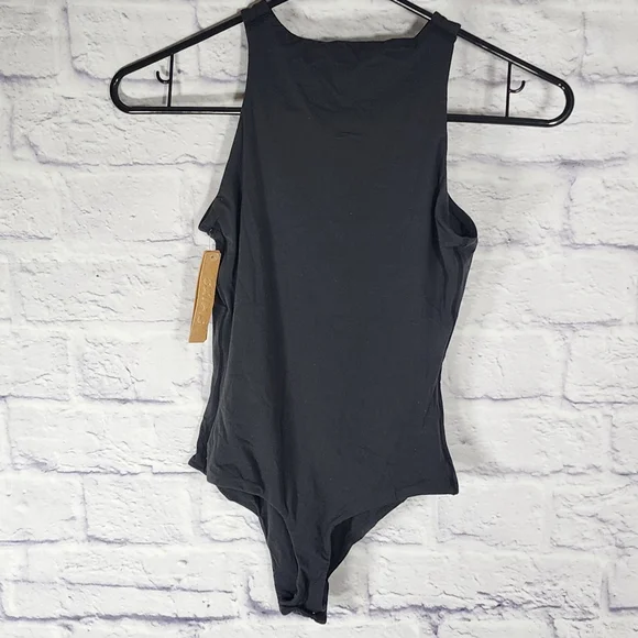 SKIMS FITS EVERYBODY HIGH NECK BODYSUIT/S, M/ ONYX - Picture 8 of 14